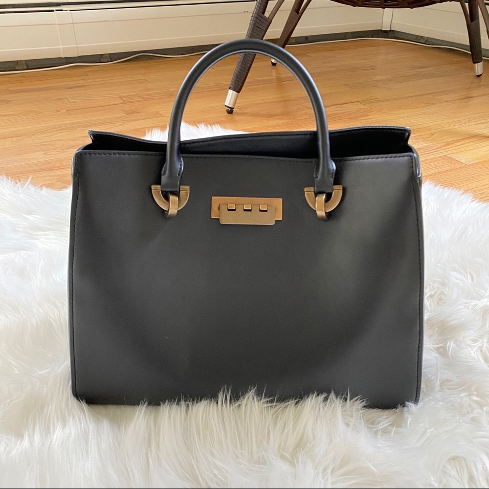 Zac Posen Eartha barrel satchel black